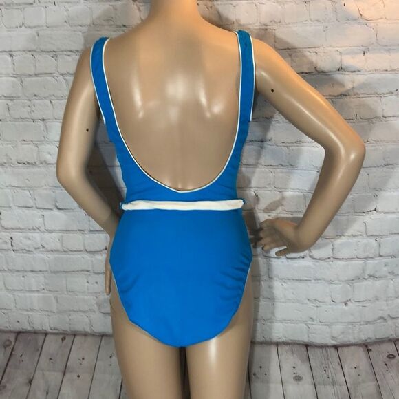 Vintage Athena One Piece Bright Blue Swimsuit 10 - Picture 7 of 16